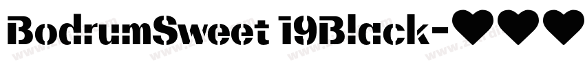 BodrumSweet 19Black字体转换 BodrumSweet 19Black字体转换